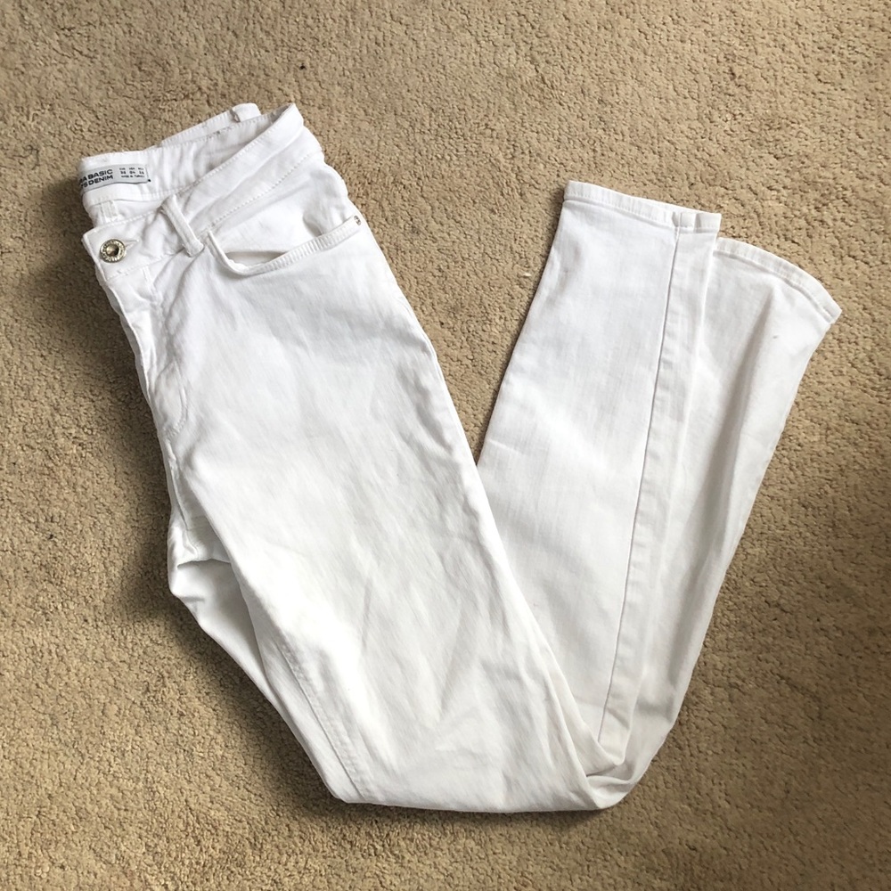 Zara White Denim jeans